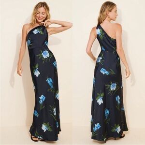 Sachin & Babi Delphine One Shoulder Floral Gown size 4